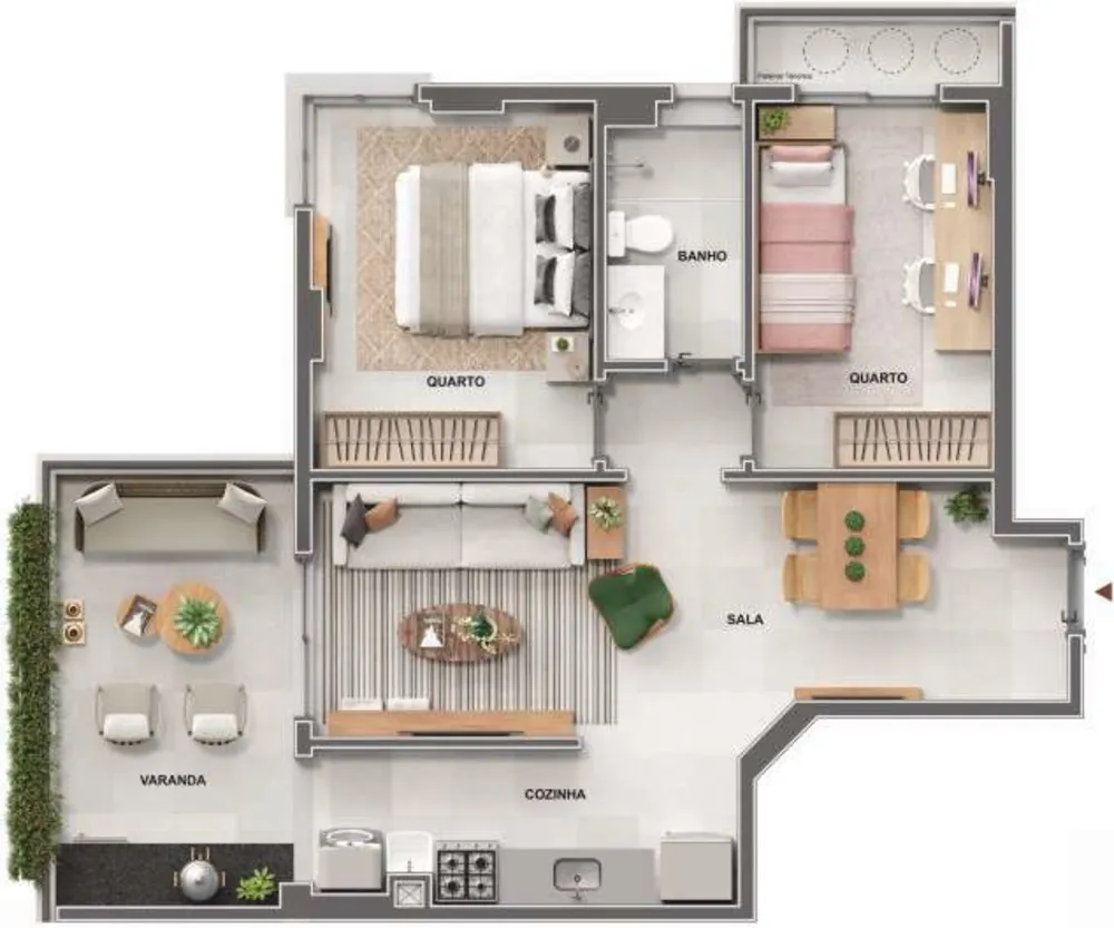 Apartamento, 1 quarto, 35 m² - Foto 49
