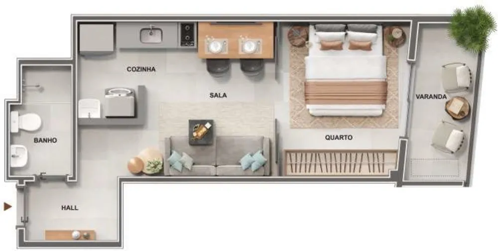 Apartamento, 1 quarto, 35 m² - Foto 40