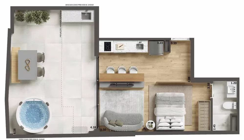 Apartamento, 1 quarto, 38 m² - Foto 5