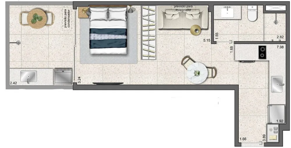Apartamento, 1 quarto, 27 m² - Foto 68