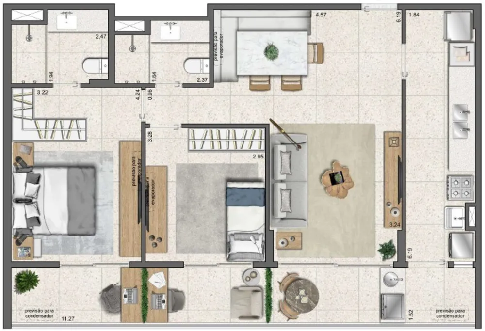 Apartamento, 1 quarto, 27 m² - Foto 73