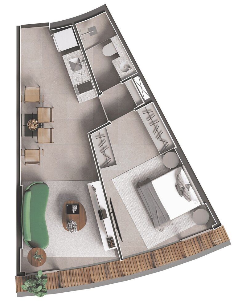 Cobertura, 1 quarto, 80 m² - Foto 70