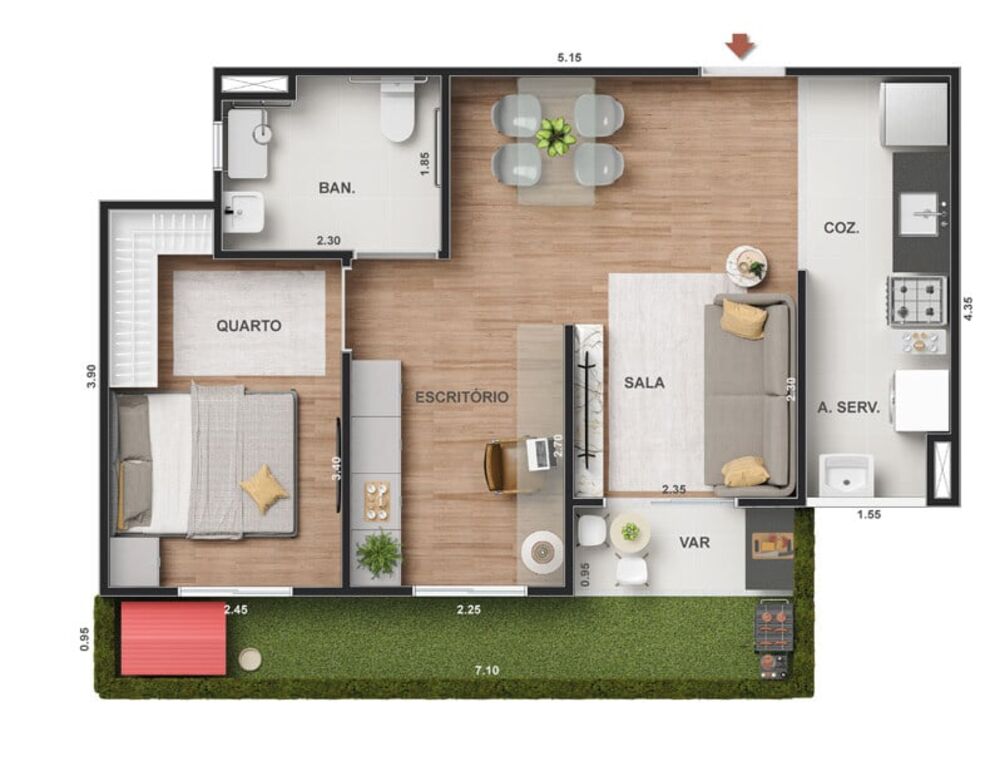 Apartamento, 2 quartos, 50 m² - Foto 31