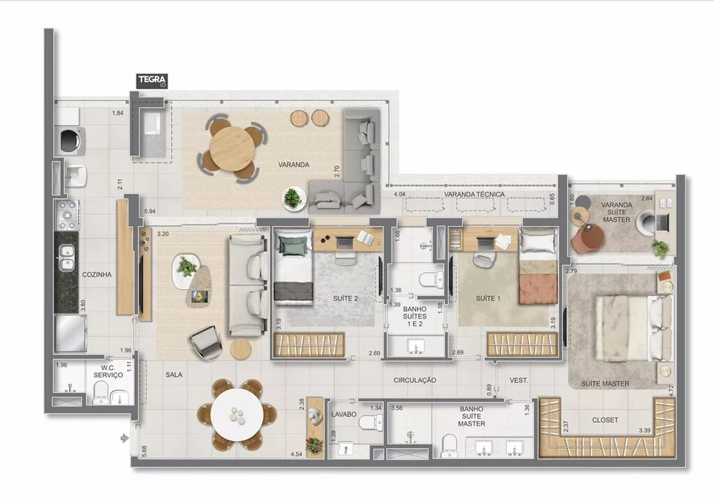 Apartamento, 3 quartos, 225 m² - Foto 12