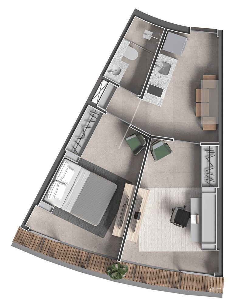Apartamento, 1 quarto, 40 m² - Foto 52