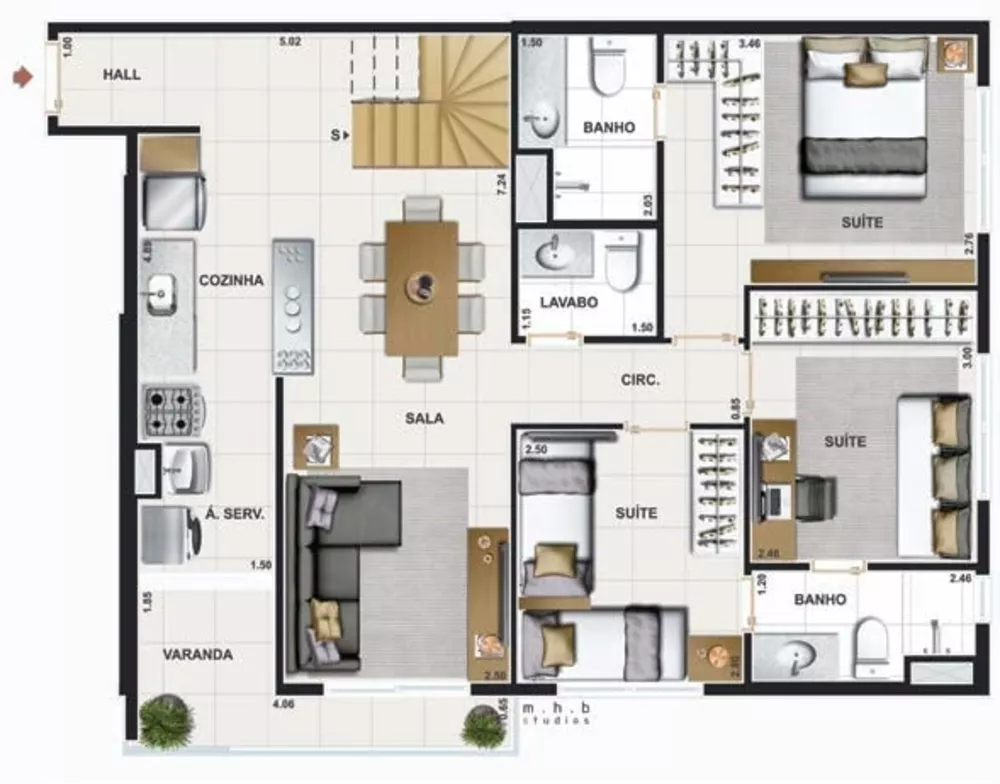 Apartamento, 2 quartos, 62 m² - Foto 40
