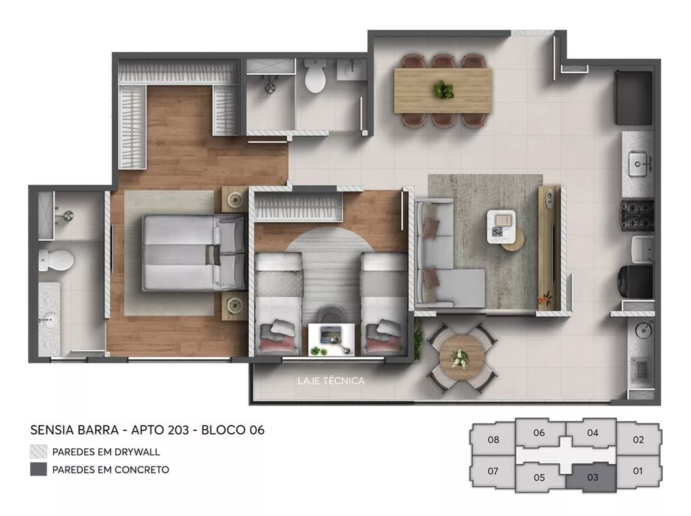 Apartamento, 3 quartos, 66 m² - Foto 19