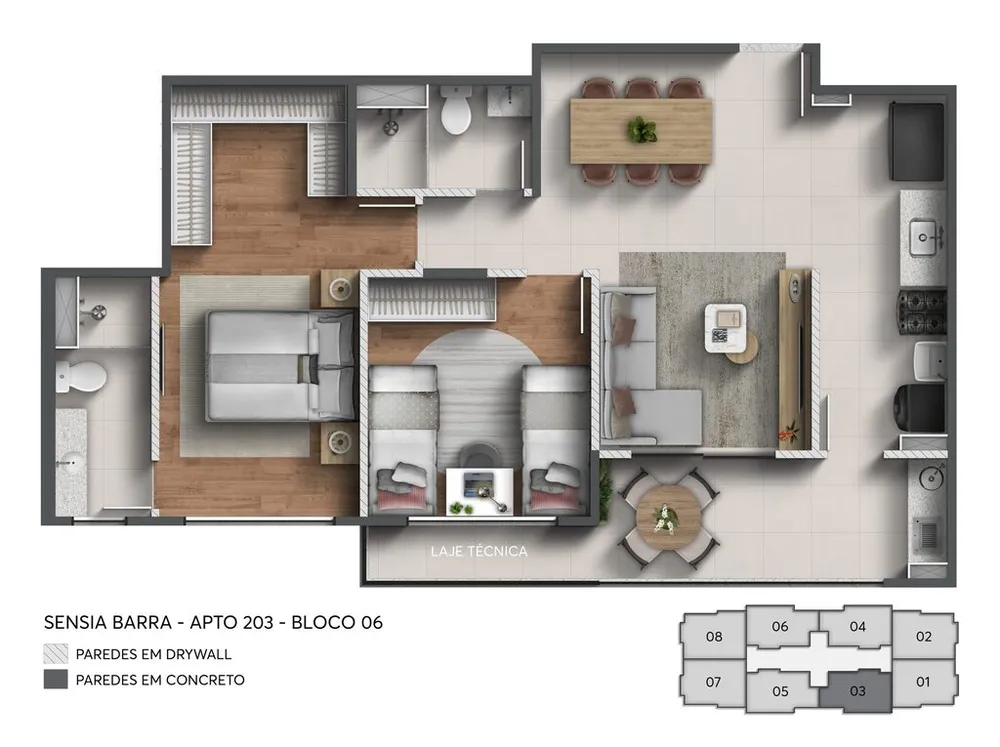 Apartamento, 3 quartos, 66 m² - Foto 47