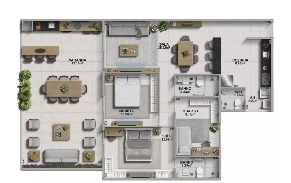 Cobertura, 3 quartos, 108 m² - Foto 12
