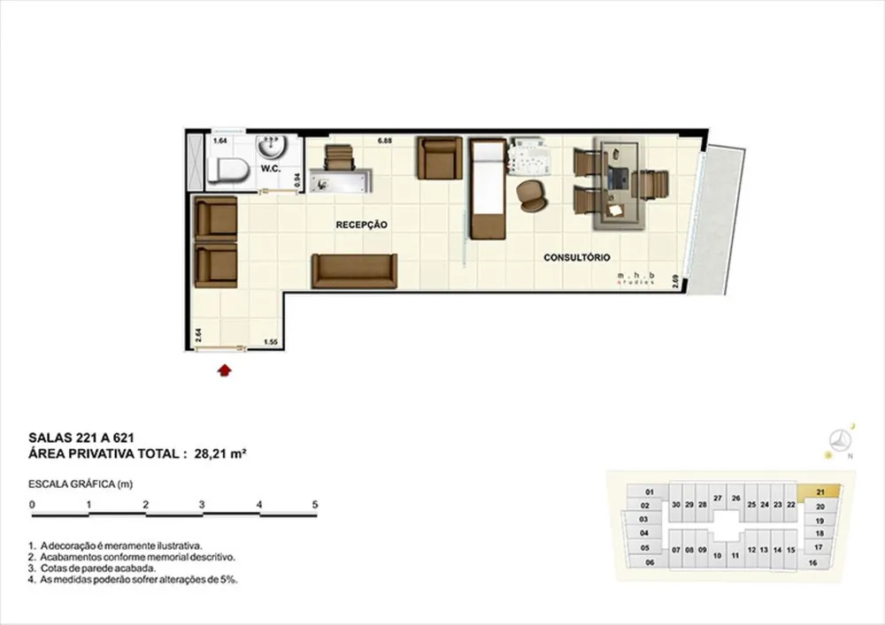 Sala-Conjunto, 21 m² - Foto 38