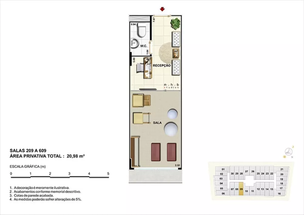 Sala-Conjunto, 21 m² - Foto 8