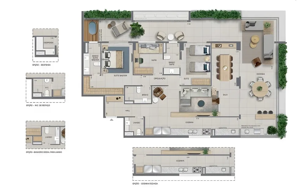 Cobertura, 4 quartos, 332 m² - Foto 14