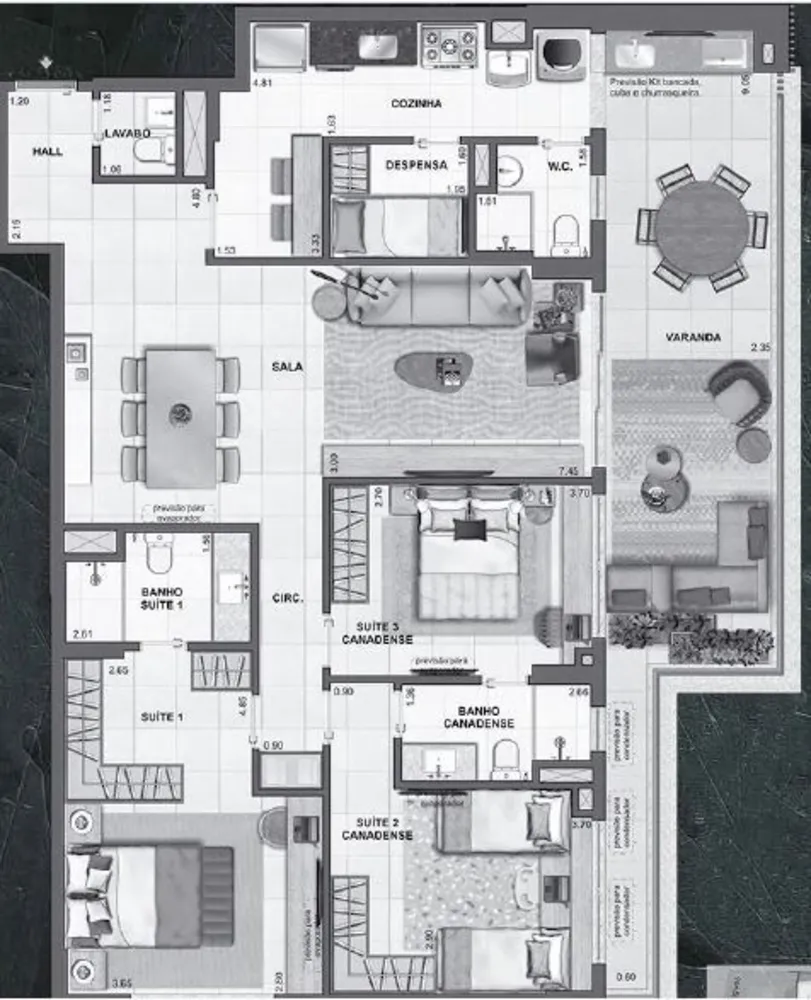 Apartamento, 3 quartos, 137 m² - Foto 34