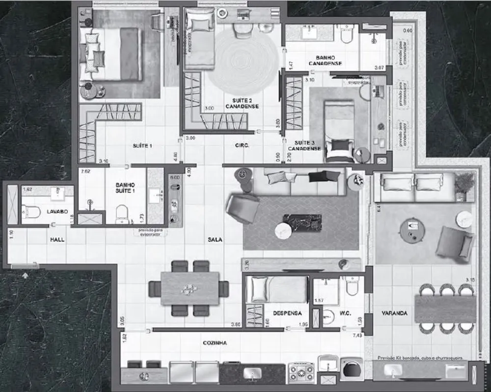 Apartamento, 3 quartos, 137 m² - Foto 36
