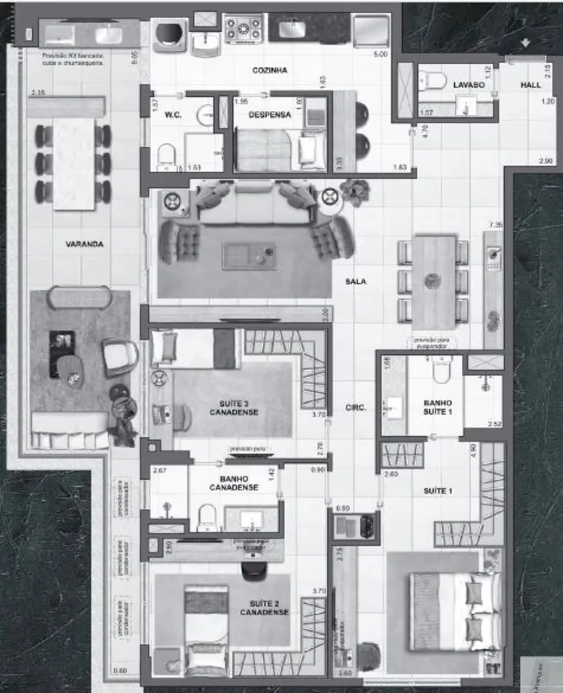 Apartamento, 3 quartos, 137 m² - Foto 35