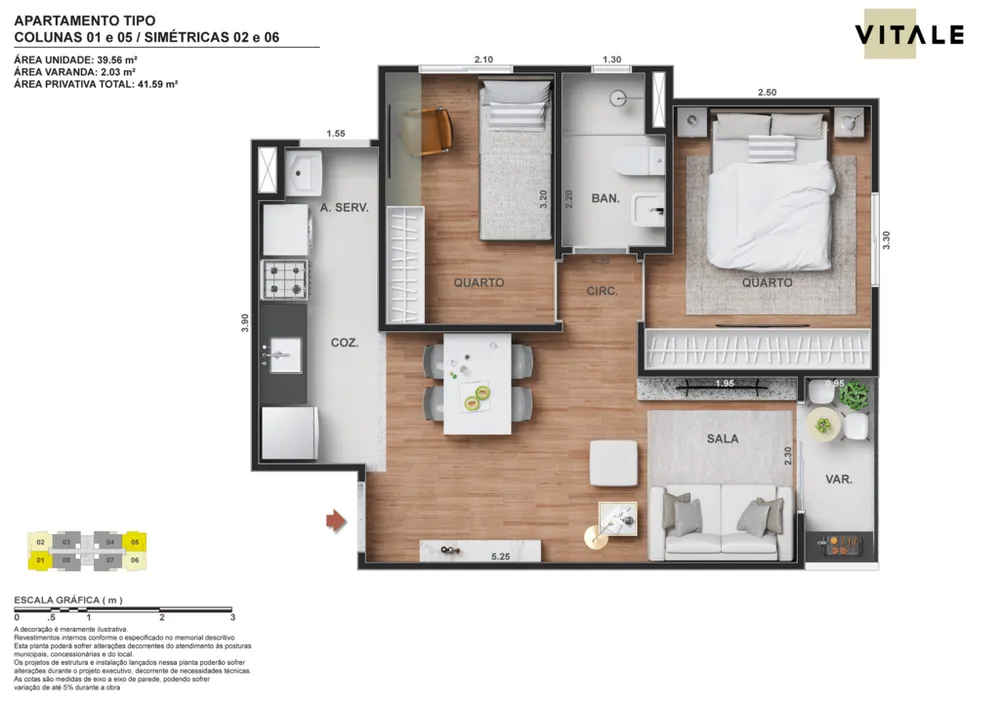 Apartamento, 2 quartos, 41 m² - Foto 20