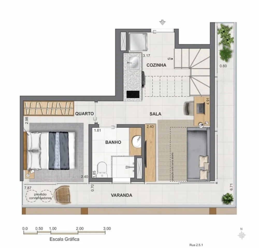Cobertura, 1 quarto, 82 m² - Foto 70