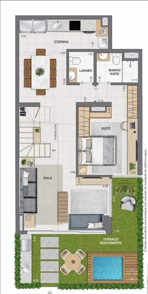 Cobertura, 1 quarto, 82 m² - Foto 80