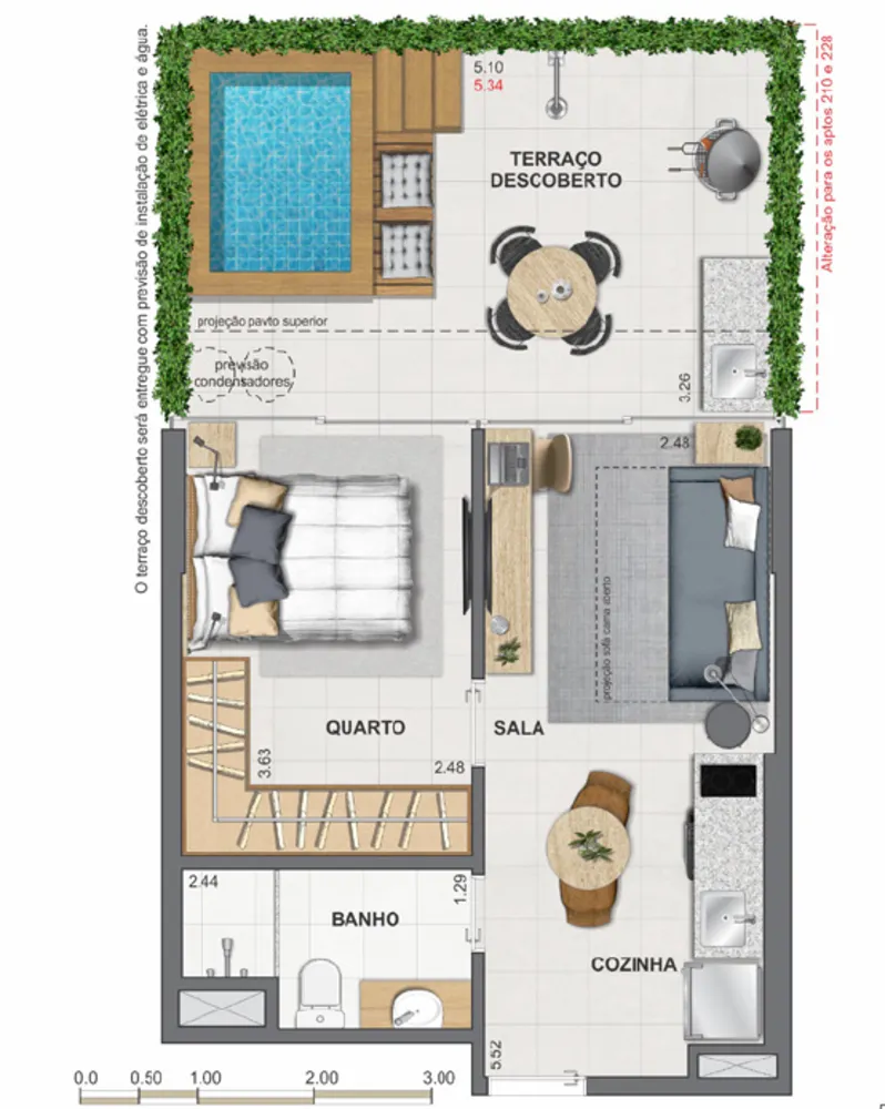 Cobertura, 1 quarto, 82 m² - Foto 52