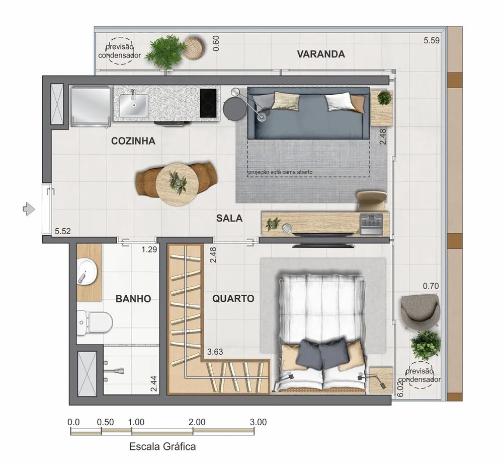 Cobertura, 1 quarto, 82 m² - Foto 45