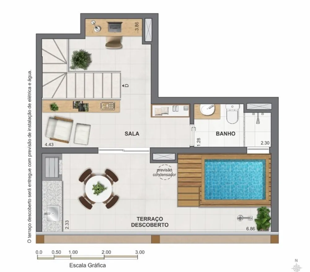 Cobertura, 1 quarto, 82 m² - Foto 63
