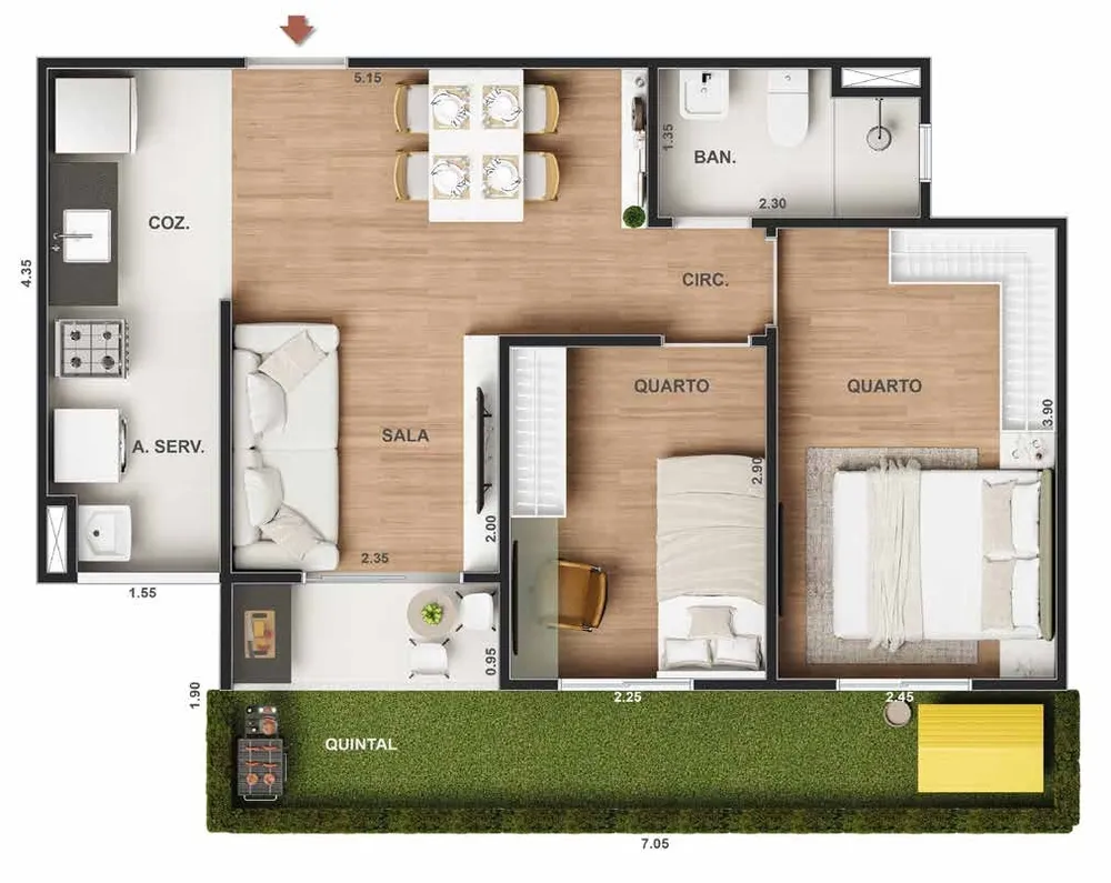 Apartamento, 1 quarto, 30 m² - Foto 30