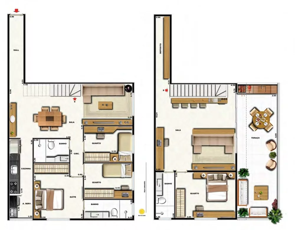 Cobertura, 3 quartos, 158 m² - Foto 26