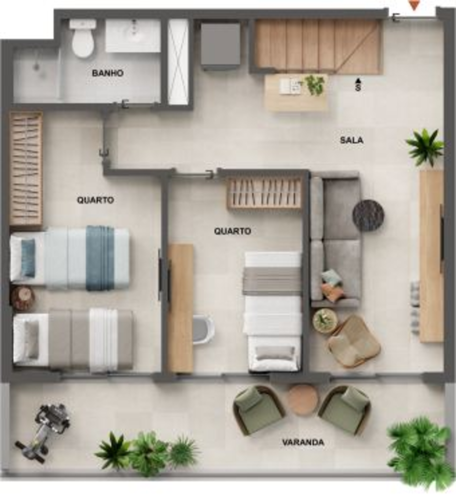 Apartamento, 1 quarto, 38 m² - Foto 47