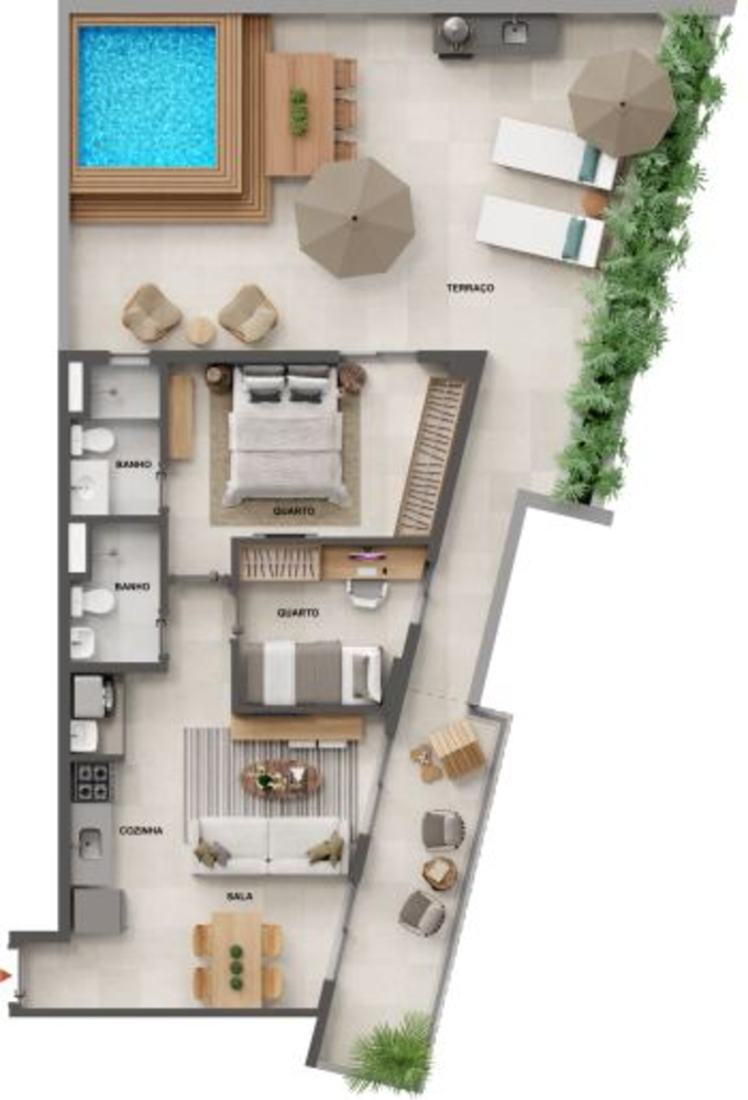 Apartamento, 1 quarto, 38 m² - Foto 45