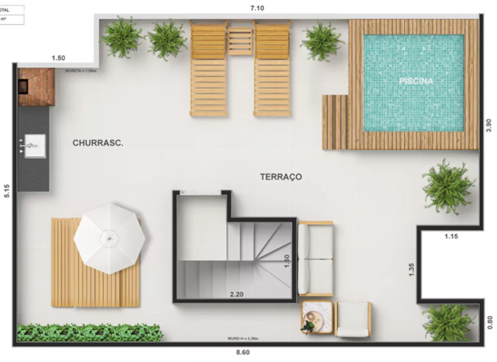 Apartamento, 2 quartos, 43 m² - Foto 27