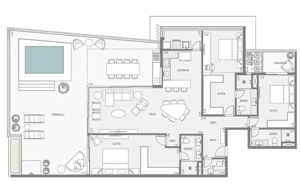 Cobertura, 3 quartos, 290 m² - Foto 25