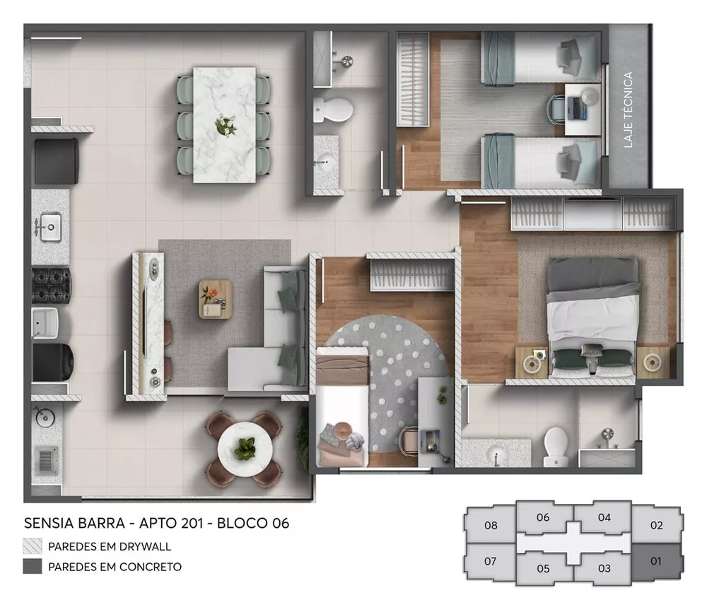 Apartamento, 3 quartos, 73 m² - Foto 20