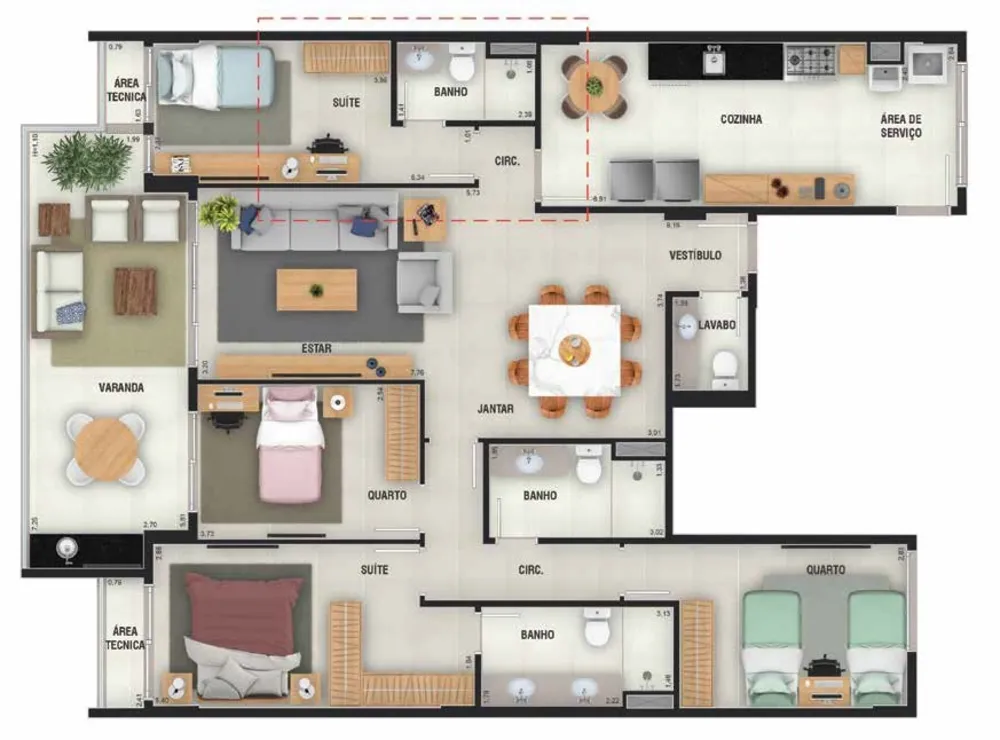 Cobertura, 4 quartos, 271 m² - Foto 31