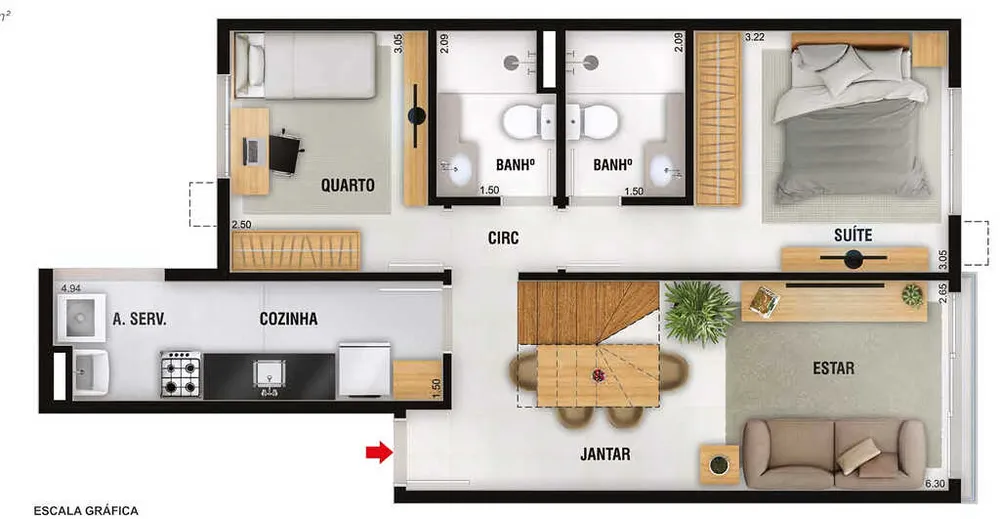 Apartamento, 2 quartos, 88 m² - Foto 27