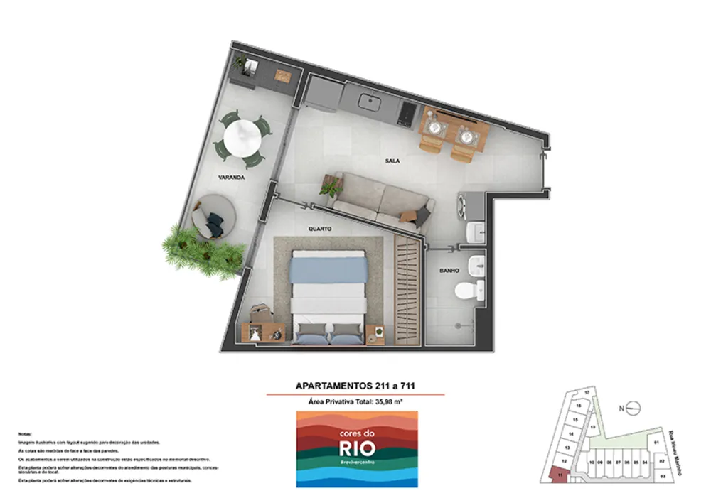 Apartamento, 1 quarto, 36 m² - Foto 61