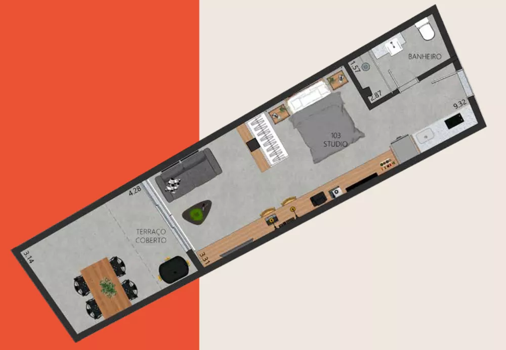 Apartamento, 1 quarto, 48 m² - Foto 30