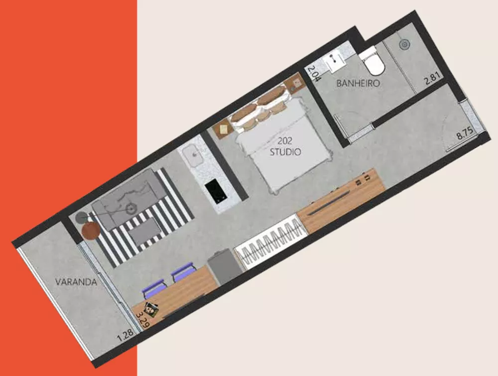 Apartamento, 1 quarto, 48 m² - Foto 29