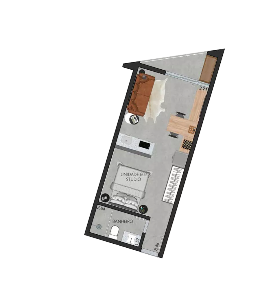 Apartamento, 1 quarto, 48 m² - Foto 52