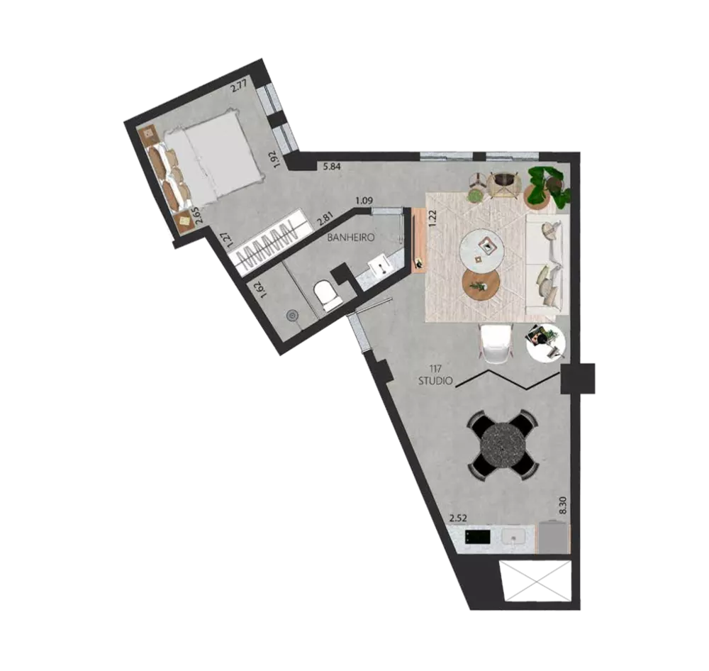 Apartamento, 1 quarto, 48 m² - Foto 45