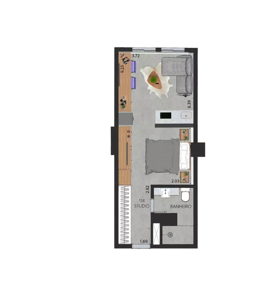 Apartamento, 1 quarto, 48 m² - Foto 42