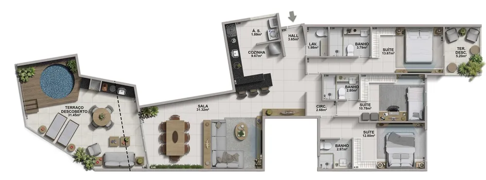 Apartamento, 3 quartos, 101 m² - Foto 13