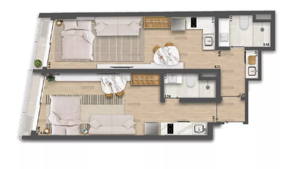 Cobertura, 1 quarto, 62 m² - Foto 10