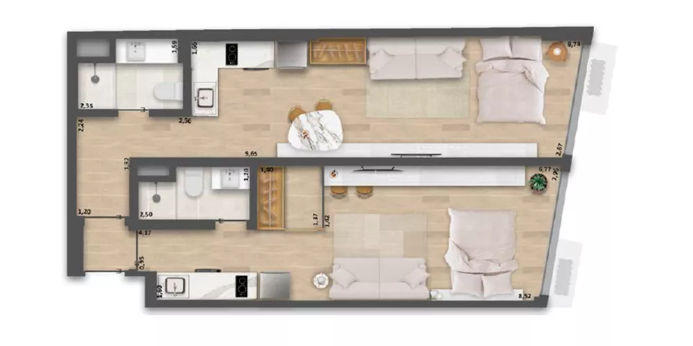 Cobertura, 1 quarto, 62 m² - Foto 7