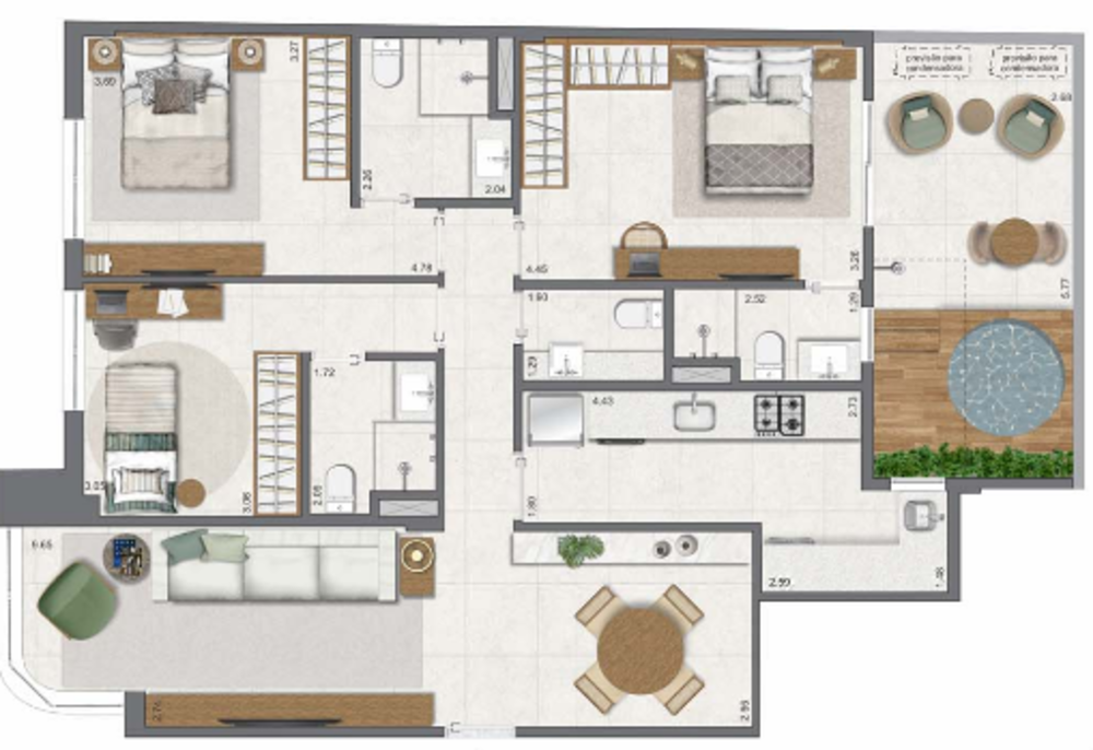 Apartamento, 3 quartos, 116 m² - Foto 7