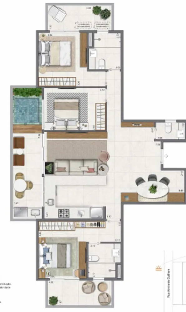 Apartamento, 3 quartos, 116 m² - Foto 51