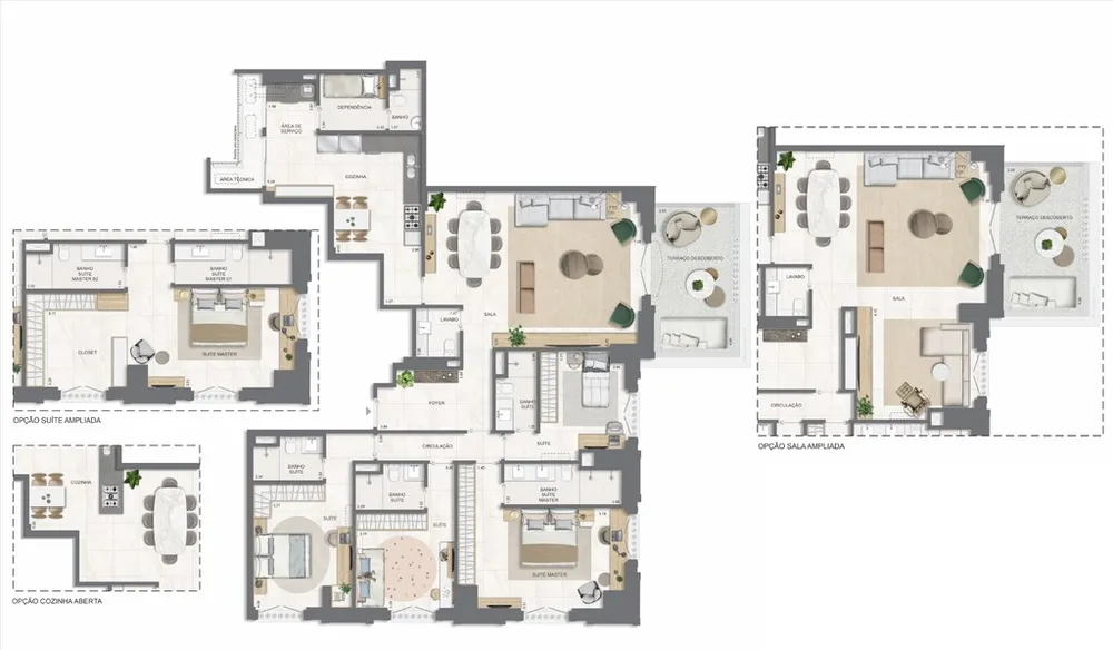 Apartamento, 3 quartos, 131 m² - Foto 161