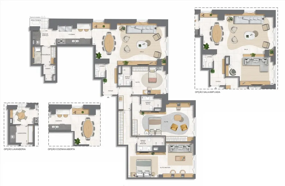 Apartamento, 3 quartos, 131 m² - Foto 148