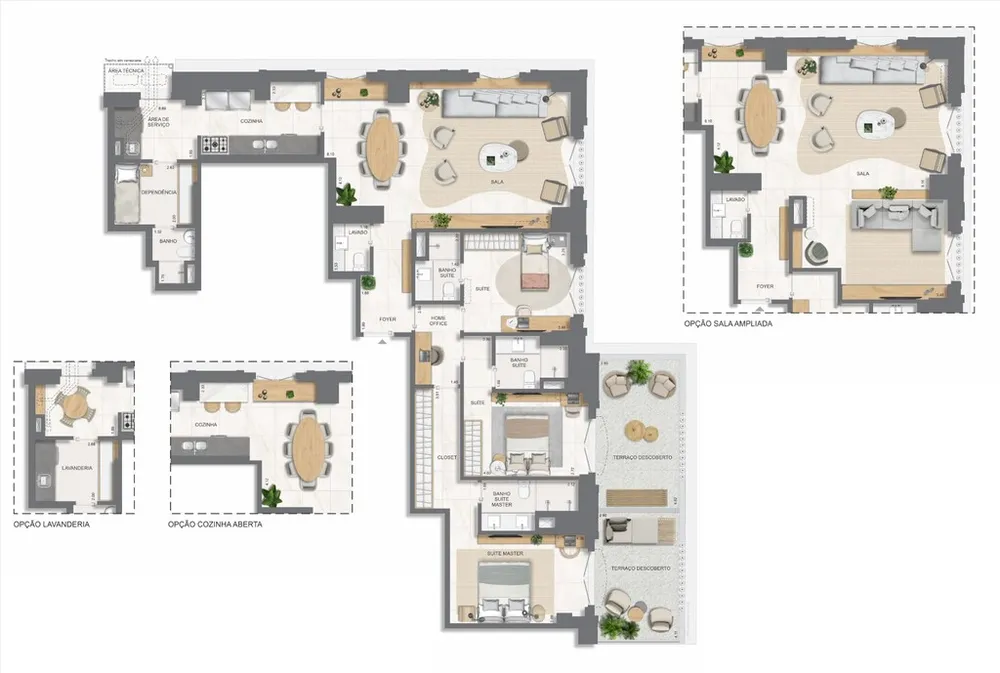 Apartamento, 3 quartos, 131 m² - Foto 146
