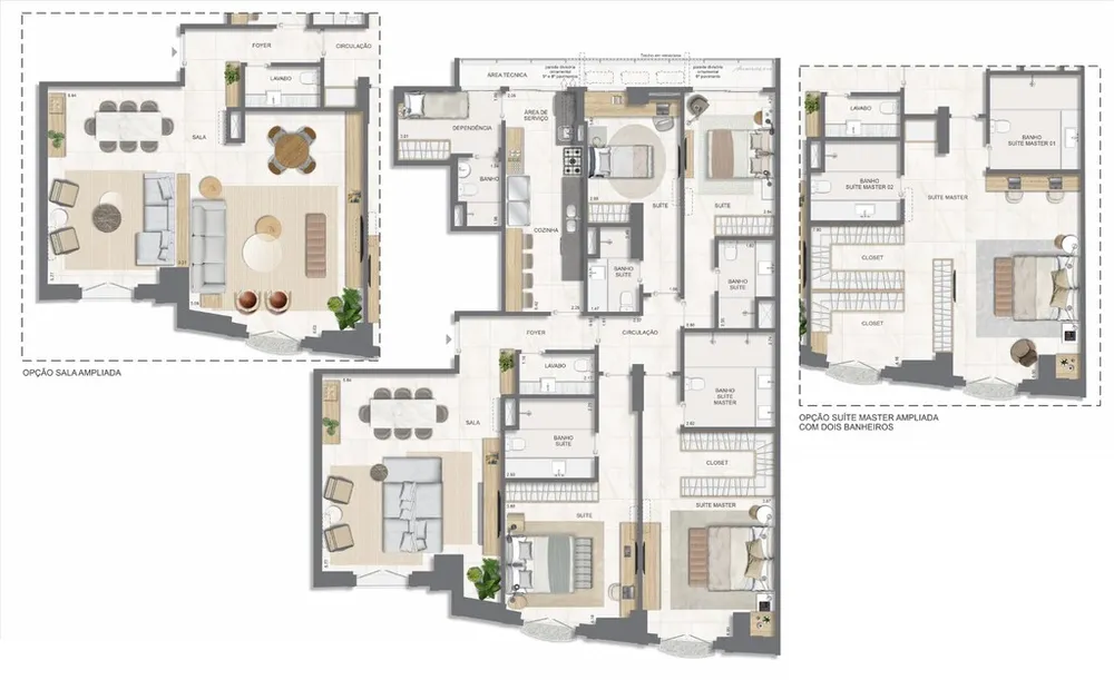 Apartamento, 3 quartos, 131 m² - Foto 155