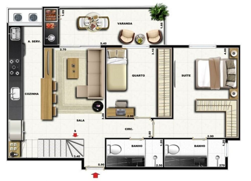 Apartamento à venda com 3 quartos, 82m² - Foto 28